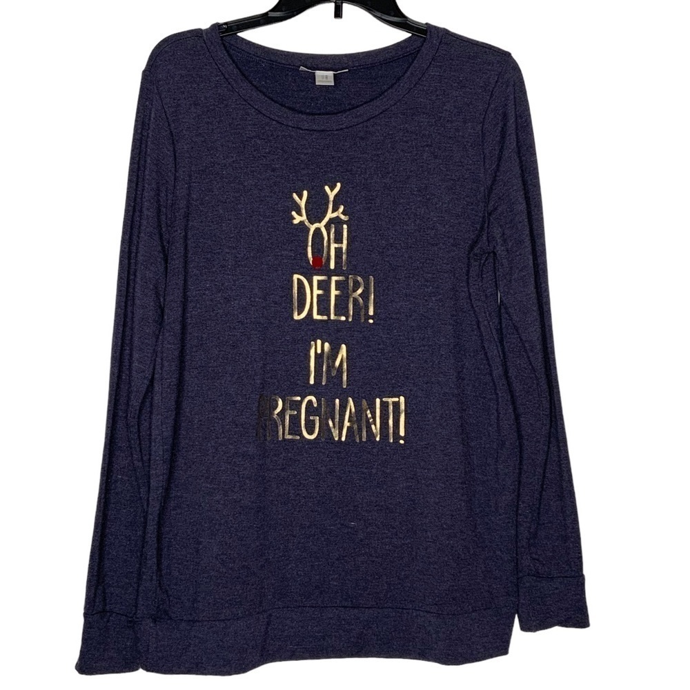 Motherhood Maternity dark grey long sleeve sweatshirt. Size M